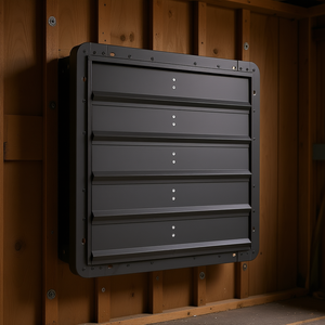 Ventilador de Extracción con Obturador de 20 Pulgadas, Controlador de Velocidad Variable, Acero Resistente, Bajo Nivel de Ruido, Montaje en Pared para Cobertizo - Product Image 2