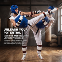 Genouillères tricotées en 3D avec double support à ressort et manchon de compression antidérapant en silicone, adaptées à l'entraînement de boxe
