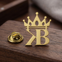 Prix d'usine : Badges personnalisés avec logo creux en relief, lettres gravées, vente en gros, épingles plaquées or pour chapeaux