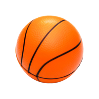 Mini ballon de basket anti-stress en mousse PU souple avec logo personnalisé, forme ronde, jouet à presser pour les événements sportifs