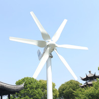 Éolienne portable à haute efficacité maison 1kw 2kw 3kw 5kw prix de l'énergie éolienne éolienne horizontale 3/5/8 pales