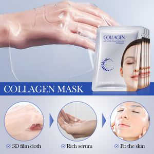 Mascarilla Facial Hidratante y Antiarrugas con Colágeno FAYANKOU, Ingredientes Químicos y Herbales, Uso Facial, OEM ODM - Product Image 4