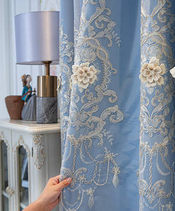 Rideaux à une couche haut de gamme de style européen Tissu moderne simple Translucidus Sheer - Product Image 5