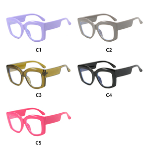Frauen austauschbare Linsen Brillen rahmen Anti Blue <span class=keywords><strong>Ray</strong></span> Grey Chunky Großes Quadrat - Product Image 6