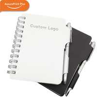 Mini Cuaderno de Notas Portátil con Tapa de Aleación de Aluminio y Encuadernación de Doble Espiral para Senderismo y Escalada