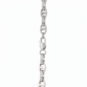 Collier chaîne marine en platine Pt950 massif blanc de qualité supérieure, robuste, unisexe, audacieux, bijou en platine, cadeau - Product Image 2