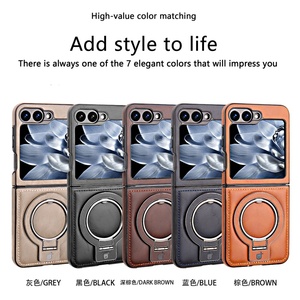 <span class=keywords><strong>Coque</strong></span> de téléphone magnétique en cuir PU pour <span class=keywords><strong>Samsung</strong></span> <span class=keywords><strong>Z</strong></span> <span class=keywords><strong>Flip</strong></span> 6 5 <span class=keywords><strong>4</strong></span> 3 Fold 6 avec support d'anneau en métal Couverture arrière de <span class=keywords><strong>protection</strong></span> antichoc - Product Image 2
