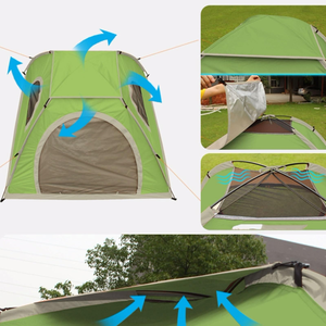 ออกแบบให้ติดตั้งง่ายแบบป๊อปอัพ สำหรับการตั้งแคมป์สุดหรู แบ็คแพ็คกิ้ง น้ำหนักเบาพิเศษ สำหรับ 6 คน ผ้าอ๊อกซ์ฟอร์ดสำหรับกิจกรรมกลางแจ้ง ห้องนอนเดียว ใช้ได้ทุกฤดู - Product Image 3