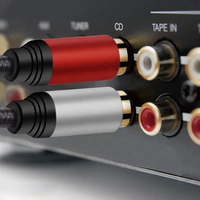 3,5 mm TRS Erkek - Çift 2RCA Erkek Koaksiyel Bükümlü Çift Kablo, Altın Kaplama Konnektörler ve PVC Kılıf ile Cep Telefonu Hoparlörü Kullanımı için
