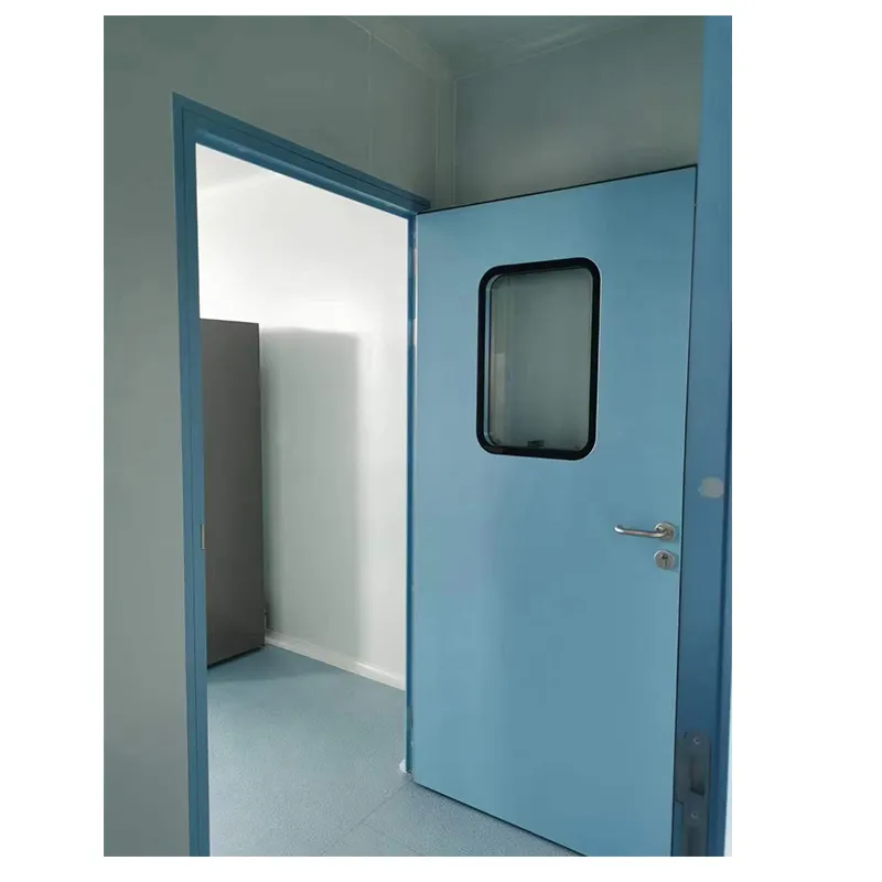 China Manufacturer Gmp Standard Clean Room Swing Doors Hospital Hermetic Door Double Clean Room Door