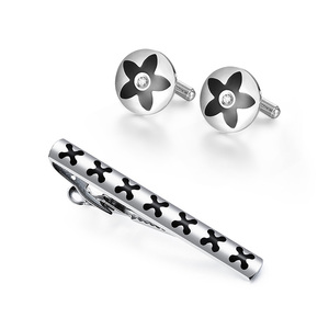 Personalizado al por mayor mejor regalo de cumpleaños de Navidad <span class=keywords><strong>para</strong></span> marido Padre hijo <span class=keywords><strong>novio</strong></span> elegante minimalista Tie Bar Clip <span class=keywords><strong>gemelos</strong></span> - Product Image 1