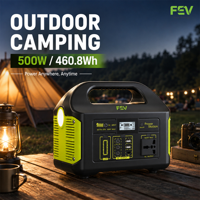 High Capacity 1000W 2000W Portable Power Station 12V LiFePO4 Battery Solar Generator Offline Home Backup Power Supply