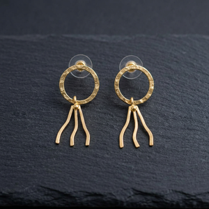 Boucles d'oreilles pendantes à pompons en laiton plaqué or, style bohème tendance, pour femme, bijoux de fête, cadeau - Product Image 3