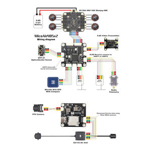 Contrôleur de vitesse électronique 4 en 1 ESC 50A 2-6s Micro Air, micro-contrôleur de vitesse électronique, firmware Bluejay avec espacement double trou pour drone FPV RC, fabriqué en Chine - Product Image 3