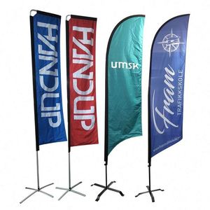 Bandera Publicitaria Personalizada para Carreteras, Bandera Tipo Bali con Impresión Personalizada, Banners Voladores con Sublimación de Tinta - Product Image 1