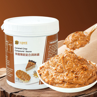 Ingrédient de pâtisserie de qualité supérieure : 1,2 kg de biscuits concassés saveur cacao, sauce composée croustillante au caramel, garniture pour glaces et gâteaux