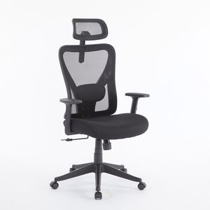 Chaise de bureau ergonomique à dossier en maille, design moderne et abordable, avec dossier haut et soutien lombaire, chaise de bureau confortable - Product Image 1