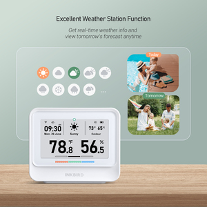 Monitor de Temperatura y Humedad Interior INKBIRD IBS-TH5 WiFi 8 en 1, Pantalla de 3.71 Pulgadas, Batería de 2000 mAh, Portátil para Hogar, Bodega, Incubadora - Product Image 2