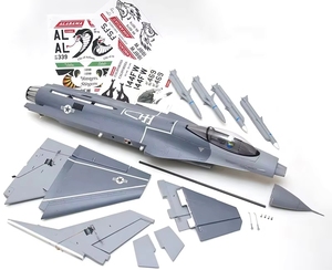 Avion de chasse RC F-16C Fighting Falcon FMS <span class=keywords><strong>70mm</strong></span> <span class=keywords><strong>EDF</strong></span> haute performance avec 5 kits de décalcomanies, moteur brushless KV1850 et ESC - Product Image 5