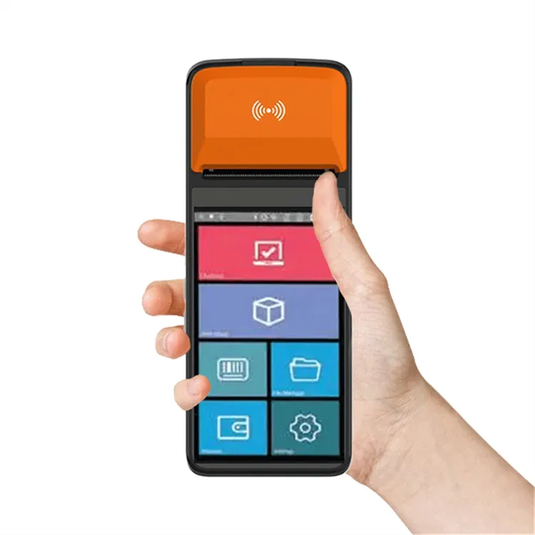 Android 11 mit Drucker Mobile Smart-POS-Maschine tragbares Touch-POS-System Terminal