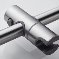 Support de douche coulissant en acier inoxydable FSH 304, réglable en hauteur et en angle, pour douchette, finition nickel, accessoires de robinetterie de salle de bain