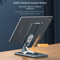 Support de téléphone pliable magnétique multifonctionnel en alliage d'aluminium pour iPad et tablettes, modèle T609, support de logo personnalisé