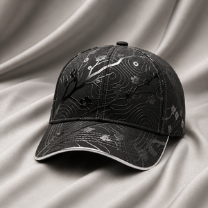Premium <b>Black</b> Luxury 6 Structured <b>Baseball</b> <b>Cap</b> 3D Embroidered Animal Print Sporty Cotton Unisex Adjustable Four Seasons - Product Image 1