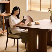 Chaise de salle à manger minimaliste moderne en bois massif, pliable en un clic, lot de 2, pour la maison et les restaurants, dossier confortable