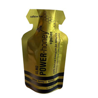 Sachet d'emballage plastique stérilisé en aluminium à fond soufflet autoportant pour aliments, miel, gelée royale liquide, jus, bière