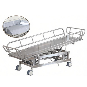 <span class=keywords><strong>Chariot</strong></span> de <span class=keywords><strong>douche</strong></span> hydraulique manuel pour personnes handicapées, <span class=keywords><strong>lit</strong></span> de bain médical en acier inoxydable pour hôpital avec système de drainage - Product Image 5