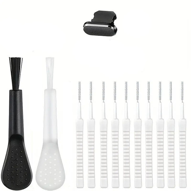 13PCS Cellphone Dust Plug Mobile Phone Speaker Dust Removal Cleaner Tool Kit for USB-C Typec Charge Port Dustproo