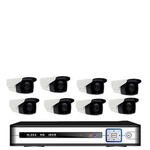Kit de surveillance PoE 8 canaux HJSCCD Hongjin H.264 HD iDVR avec vision nocturne - Product Image 1
