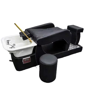 เตียงสระผมร้านทำผม เตียงสระผมแบบกึ่งเอนได้สุดพิเศษสำหรับร้านทำผม เตียงสระผมสไตล์เรโทรสุดอินเทรนด์ เตียงสระผมแบบรวมในตัว - Product Image 2