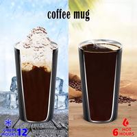 Mug à café isotherme classique avec affichage de la température intelligent, en acier inoxydable, couvercle LED, thermos à double paroi, sans BPA, anti-fuite, pour voiture