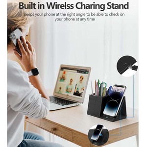 All'ingrosso del caricatore del <span class=keywords><strong>telefono</strong></span> <span class=keywords><strong>penna</strong></span> tazza portapenne con il tipo C e porte Usb per l'ufficio Wireless supporto del caricatore - Product Image 2
