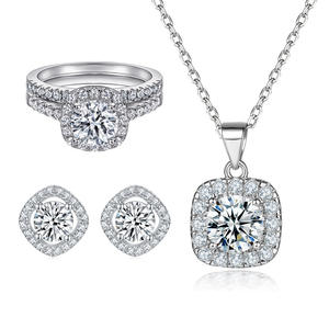 Bijoux en argent 925 personnalisables, collier, bagues et boucles d'oreilles - Product Image 1