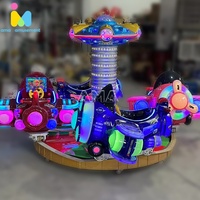 Attraction de parc d'attractions AMA, manège mécanique pour enfants, 4 joueurs, rotation d'un petit avion, mini-vol en avion