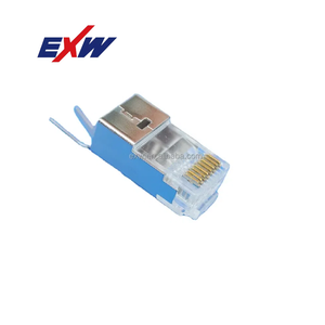 RJ45 FTP SFTP Cat6 CAT7 Afgeschermde Stekker Hoge Kwaliteit Gratis Samples Laagste Prijzen RJ45 Afgeschermde <span class=keywords><strong>Connector</strong></span> Stekker - Product Image 1
