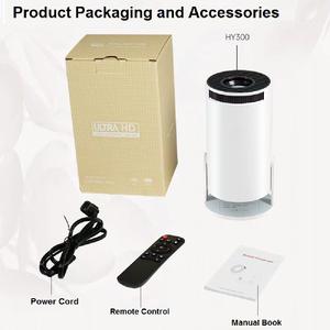 Projecteur intelligent HY300 PRO en promotion, Android 720P, lecteur de films Home Cinema, projecteur vidéo intelligent 4K pour cinéma extérieur - Product Image 2