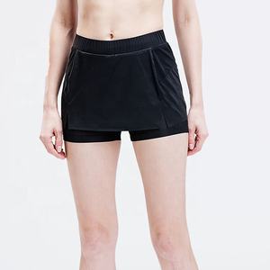 Custom Performance Look Like Skirt Inside Mesh Gym Sweat Shorts Fitness Training Women Biker Short Yoga Pants - Product Image 2