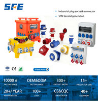 Fiche électrique série SFE SFN CE CQC IP44 IP67 16A 32A 63A 125A 220-415V 6H 2P + E 3pin/4pin/5pin prise industrielle