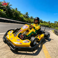 Kart de loisirs durable 200cc, moteur 4 temps refroidi par air, vitesse maximale 50 km/h, frein à disque arrière, pare-chocs enveloppant pour circuit de loisirs