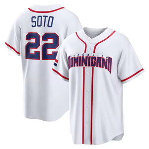 Maillot de baseball classique brodé 2026 Vladimir Guerrero Jr 2 <span class=keywords><strong>Juan</strong></span> <span class=keywords><strong>Soto</strong></span> 4 Julio Rodriguez 4 Ketel Marte - Product Image 4
