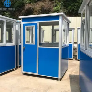 Fornitore di fabbrica case prefabbricate a buon mercato chiosco di sicurezza personalizzato design casa di guardia prefabbricata