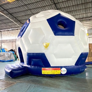 Château gonflable commercial <span class=keywords><strong>en</strong></span> forme de ballon de football pour enfants, idéal pour les fêtes <span class=keywords><strong>en</strong></span> extérieur - Product Image 4