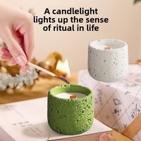 Ensemble cadeau de bougies parfumées d'aromathérapie Wood Stone Elegance - Cadeau de mariage ou d'anniversaire, cire de soja