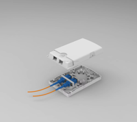 SC APC Pigtail 1 2 Core FTTH Boîte de jonction à fibre optique Type SC Petite boîte à cassette