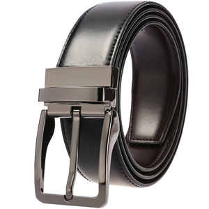 Quần jeans sang trọng váy thắt lưng nam xoay khóa chính hãng Thắt lưng da đảo ngược - Product Image 3