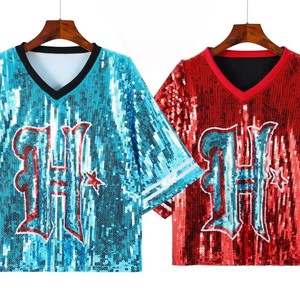 <span class=keywords><strong>Camiseta</strong></span> de béisbol y fútbol del nuevo día del juego para <span class=keywords><strong>mujer</strong></span> - Product Image 5