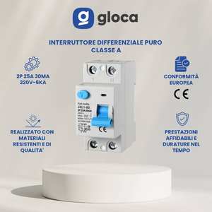 สวิตช์เฟืองท้าย gloca 2P 30mA 25A 240V คลาส A 2 DIN โมดูลรีเลย์ความปลอดภัย - Product Image 2
